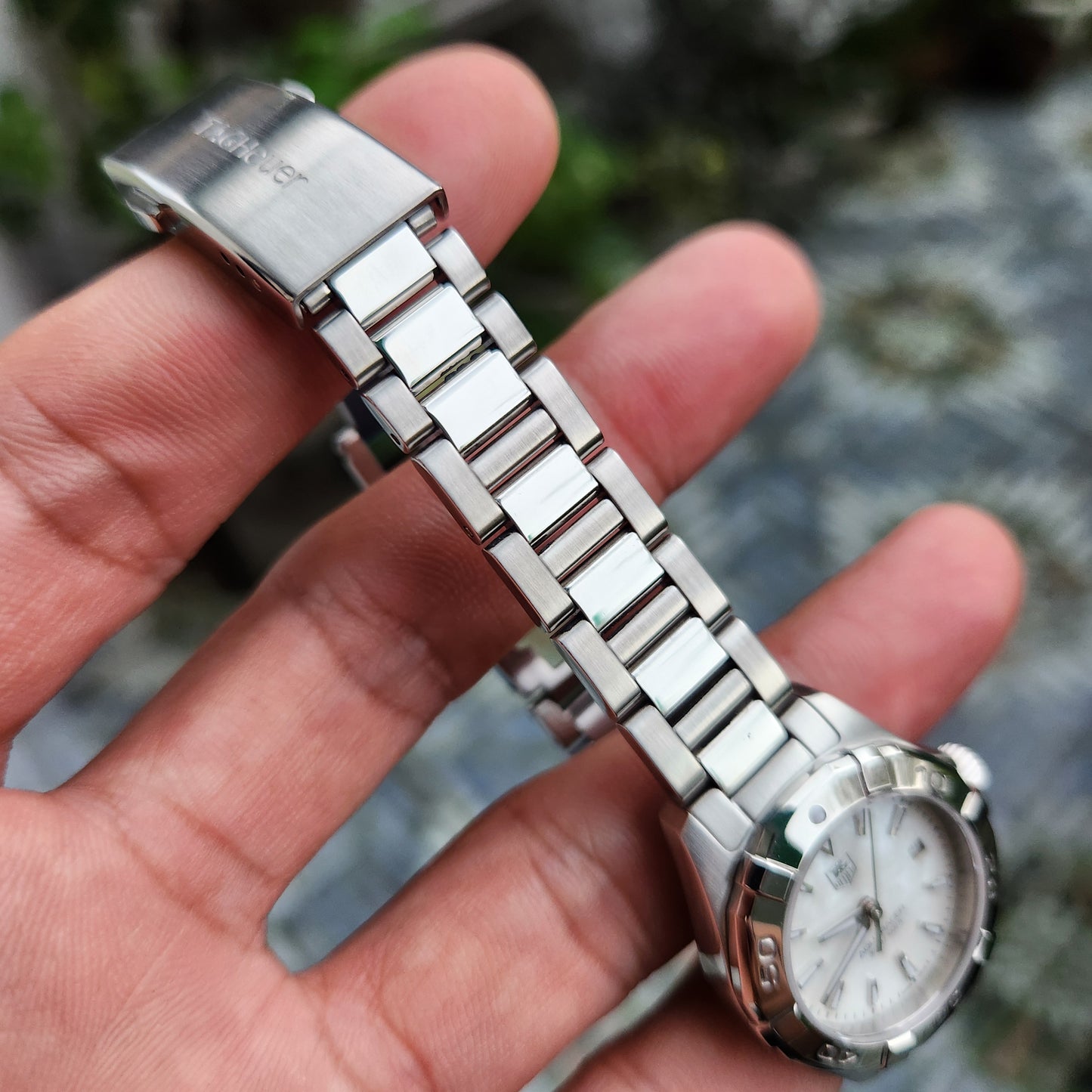 Tag Heuer Ladies Aquaracer Mother of Pearl White Dial 27mm