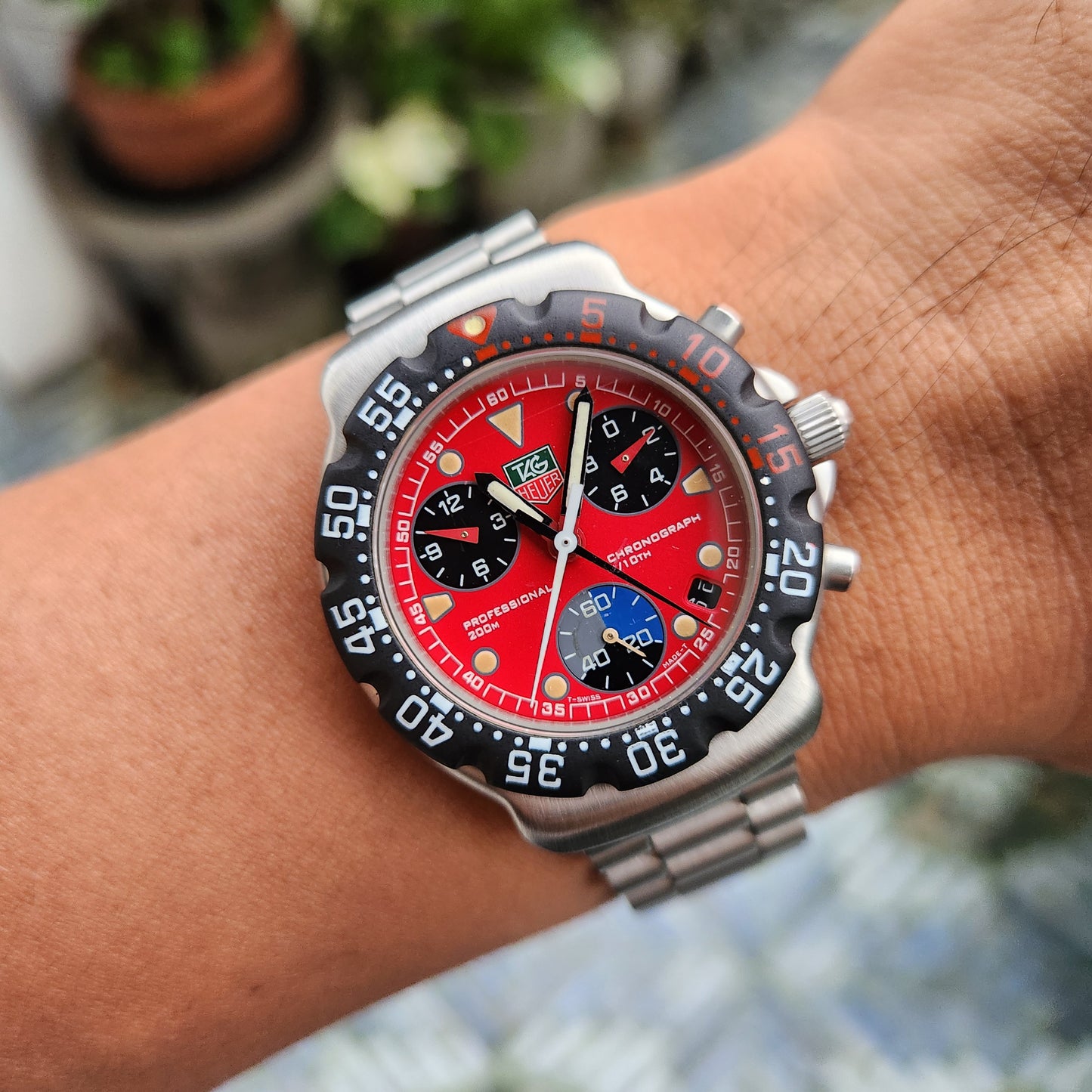 Tag Heuer F1 Chronograph FIA Red Dial 38mm - Complete Set