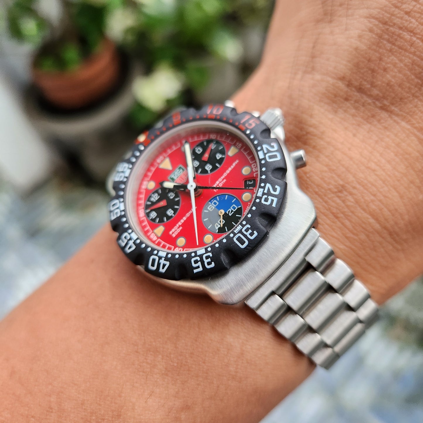 Tag Heuer F1 Chronograph FIA Red Dial 38mm - Complete Set