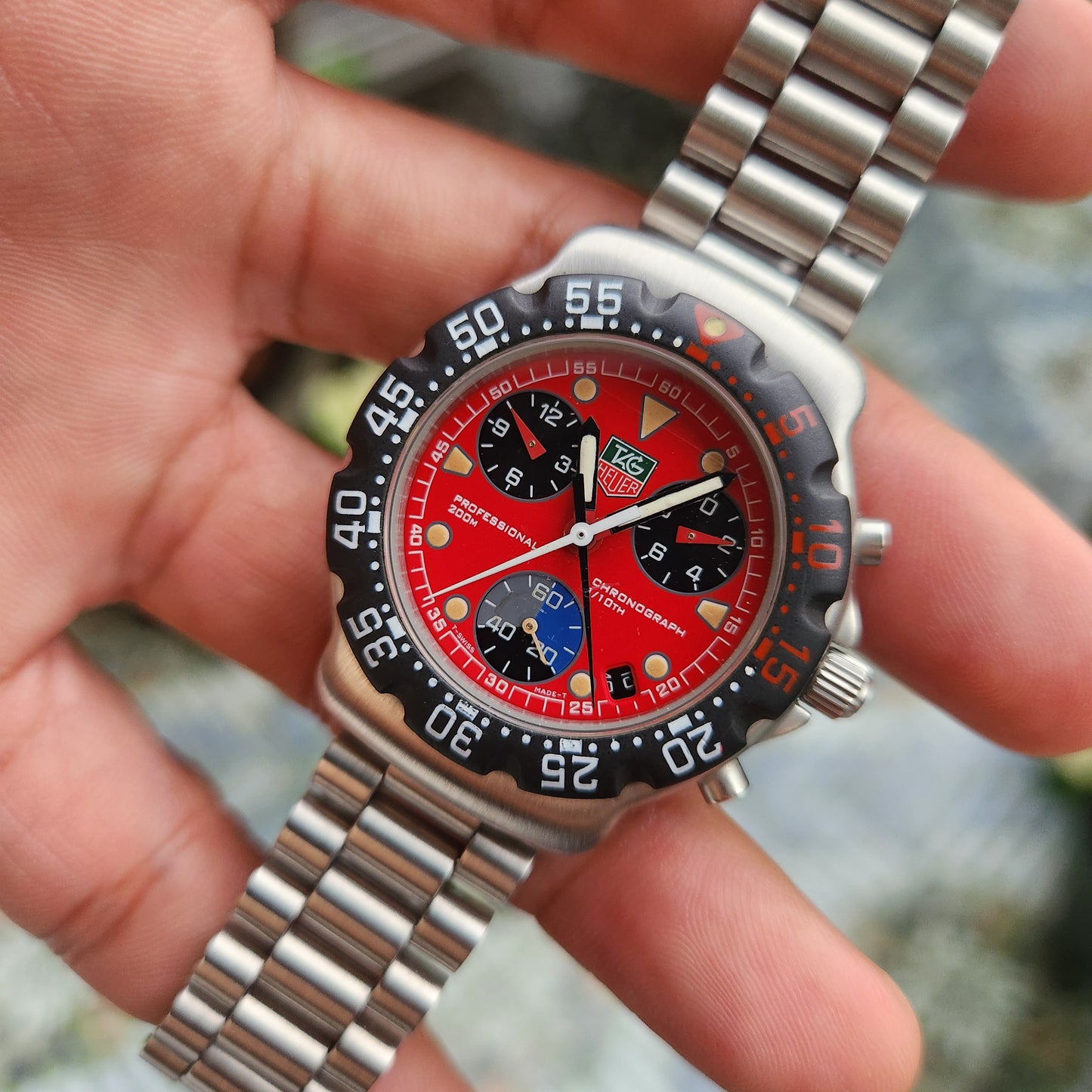 Tag Heuer F1 Chronograph FIA Red Dial 38mm - Complete Set