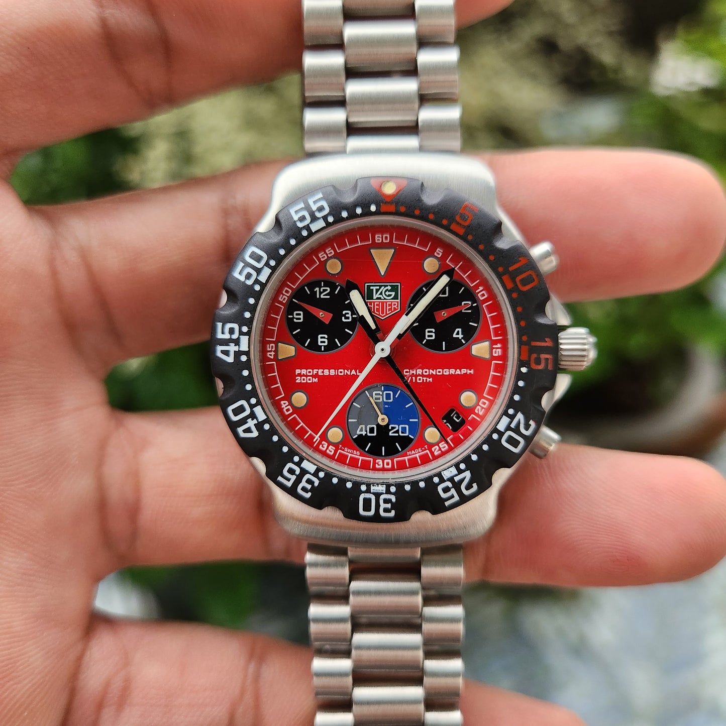 Tag Heuer F1 Chronograph FIA Red Dial 38mm - Complete Set