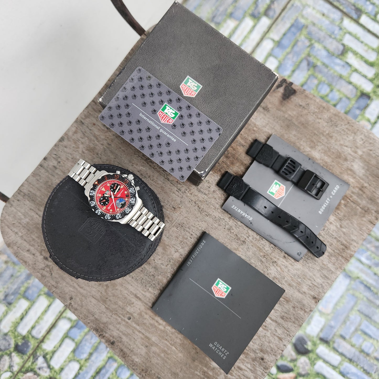 Tag Heuer F1 Chronograph FIA Red Dial 38mm - Complete Set