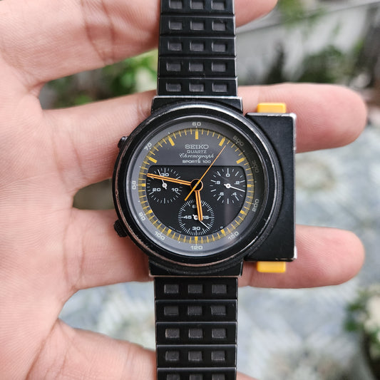 OG Seiko Giugiaro PVD Chronograph 'Aliens Ripley' 40mm Rare Collectors Item