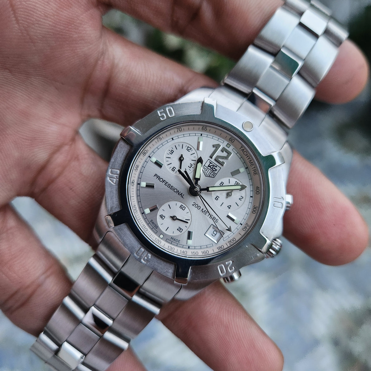 Tag Heuer Exclusive Chronograph in Silver Dial 39mm