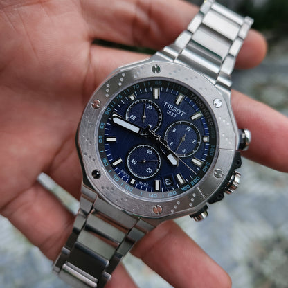 Tissot T-Race Chronograph PowerDrive in Blue Dial 45mm