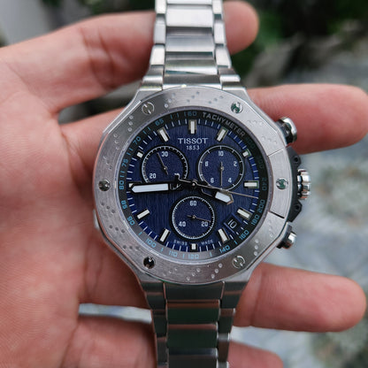 Tissot T-Race Chronograph PowerDrive in Blue Dial 45mm