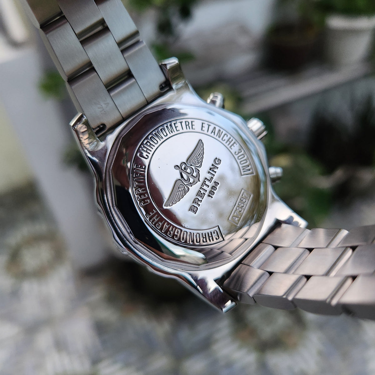 Breitling Colt Chronograph II Chronometer 300M in Blue Sunray Dial 44mm