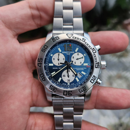 Breitling Colt Chronograph II Chronometer 300M in Blue Sunray Dial 44mm