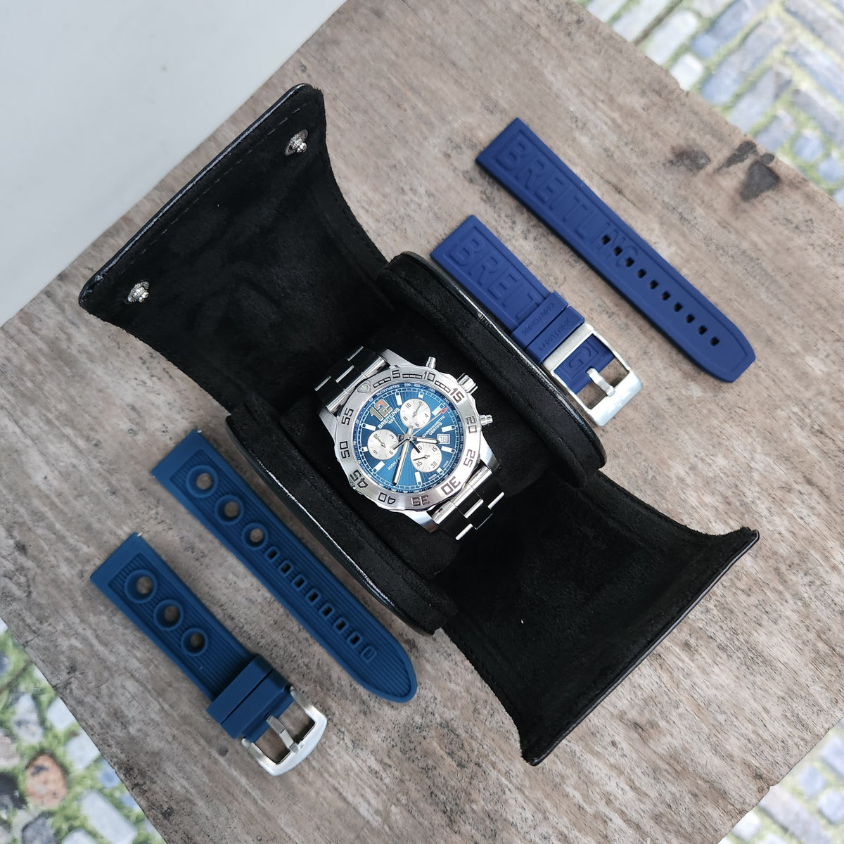 Breitling Colt Chronograph II Chronometer 300M in Blue Sunray Dial 44mm