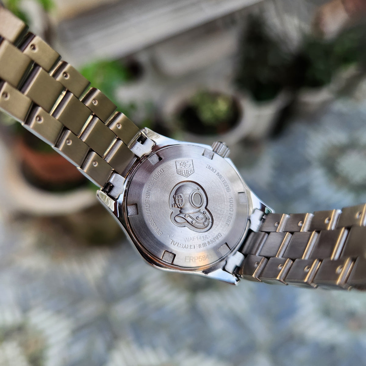 Tag Heuer Ladies Aquaracer Pink Mother of Pearl Dial with 10 Diamonds 27mm