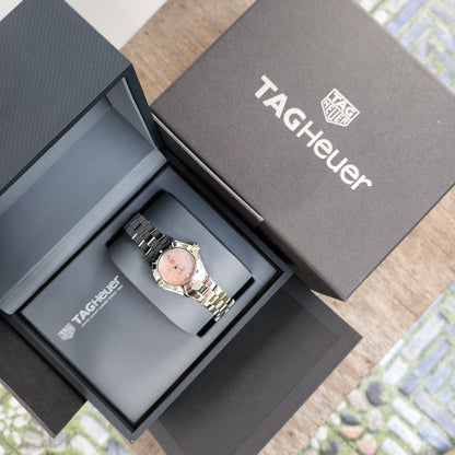Tag Heuer Ladies Aquaracer Pink Mother of Pearl Dial with 10 Diamonds 27mm