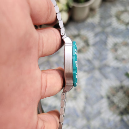 Tag Heuer F1 SolarGraph Limited Edition Green Bezel in White Dial 38mm - Complete Set