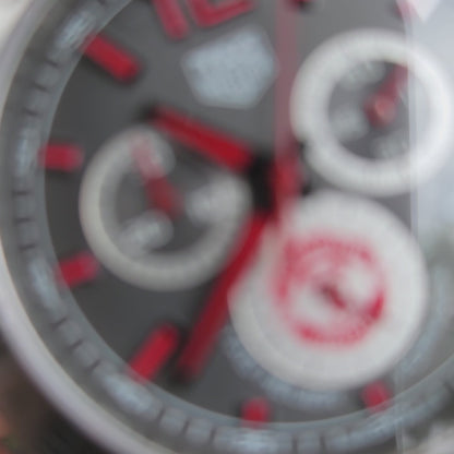 Tag Heuer F1 Chronograph Manchester United Edition Red Accent in Grey Dial 43mm - Complete Set