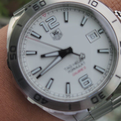Tag Heuer F1 Calibre 5 White Dial 41mm - Complete Set