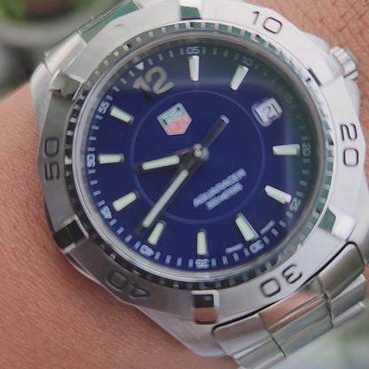 Tag Heuer Aquaracer 300M Steel Bezel in Blue Dial 39mm