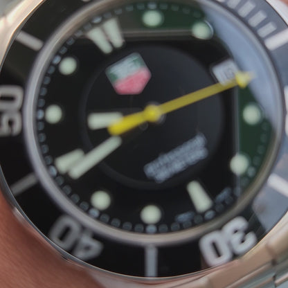 Tag Heuer Aquaracer 300M Black Alum Insert Bezel in Black Dial 39mm