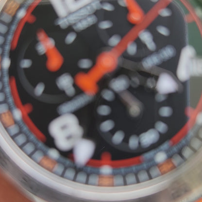 Tissot PRS 330 T-Sport Racing Chronograph with Orange Accent in Black Dial 42.5mm - Complete Set