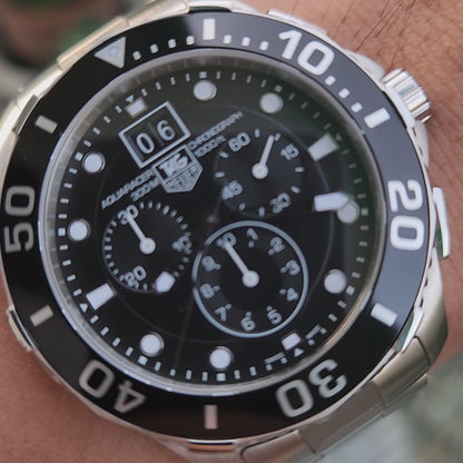 Tag Heuer Aquaracer Chronograph Grande Date Black Dial 43mm