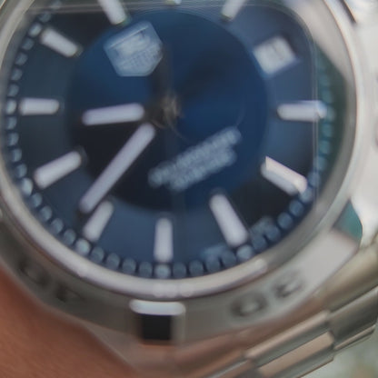 Tag Heuer Aquaracer Steel Bezel in Sunray Blue Dial 39mm