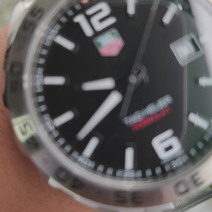 Tag Heuer F1 Steel Bezel in Black Dial 41mm