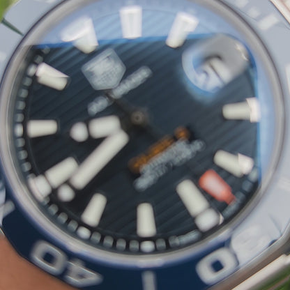 Tag Heuer Aquaracer Calibre 5 Ceramic Bezel Blue Dial 41mm - Complete Set