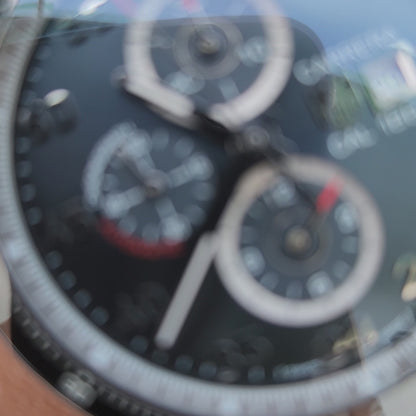 Tag Heuer Carerra Calibre 1887 Chronograph Ceramic Bezel in Anthracite Grey Dial 43mm - Complete Set