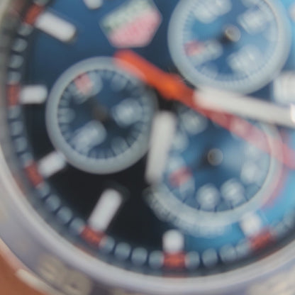 Tag Heuer F1 Chronograph Sunburst Blue Dial 43mm
