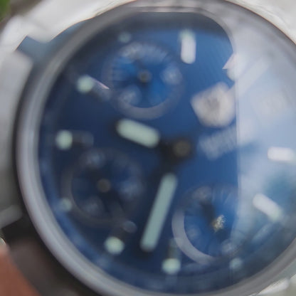 Tag Heuer Exclusive Chronograph Automatic Blue Waffle Dial 39mm