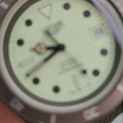 Vintage Heuer Matte Green PVD 'NightDiver' in Full Lume Dial 42mm