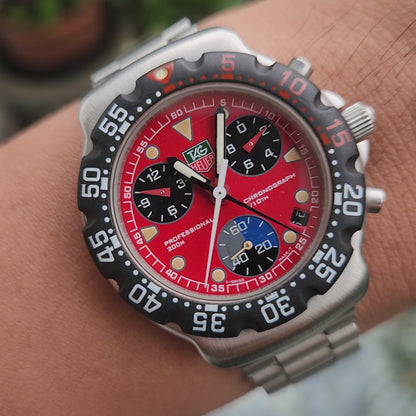 Tag Heuer F1 Chronograph FIA Red Dial 38mm - Complete Set