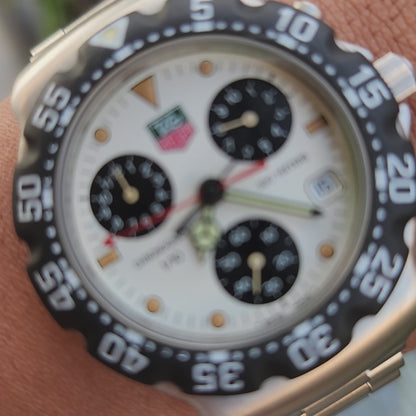 Tag Heuer F1 Chronograph Vintage in Panda Dial 38mm