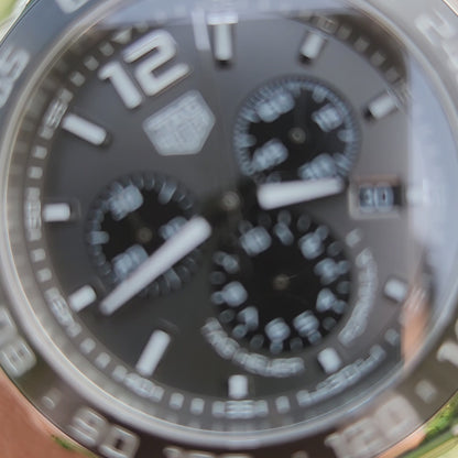 Tag Heuer F1 Chronograph Ceramic Bezel Anthracite Grey Dial 43mm - Complete Set
